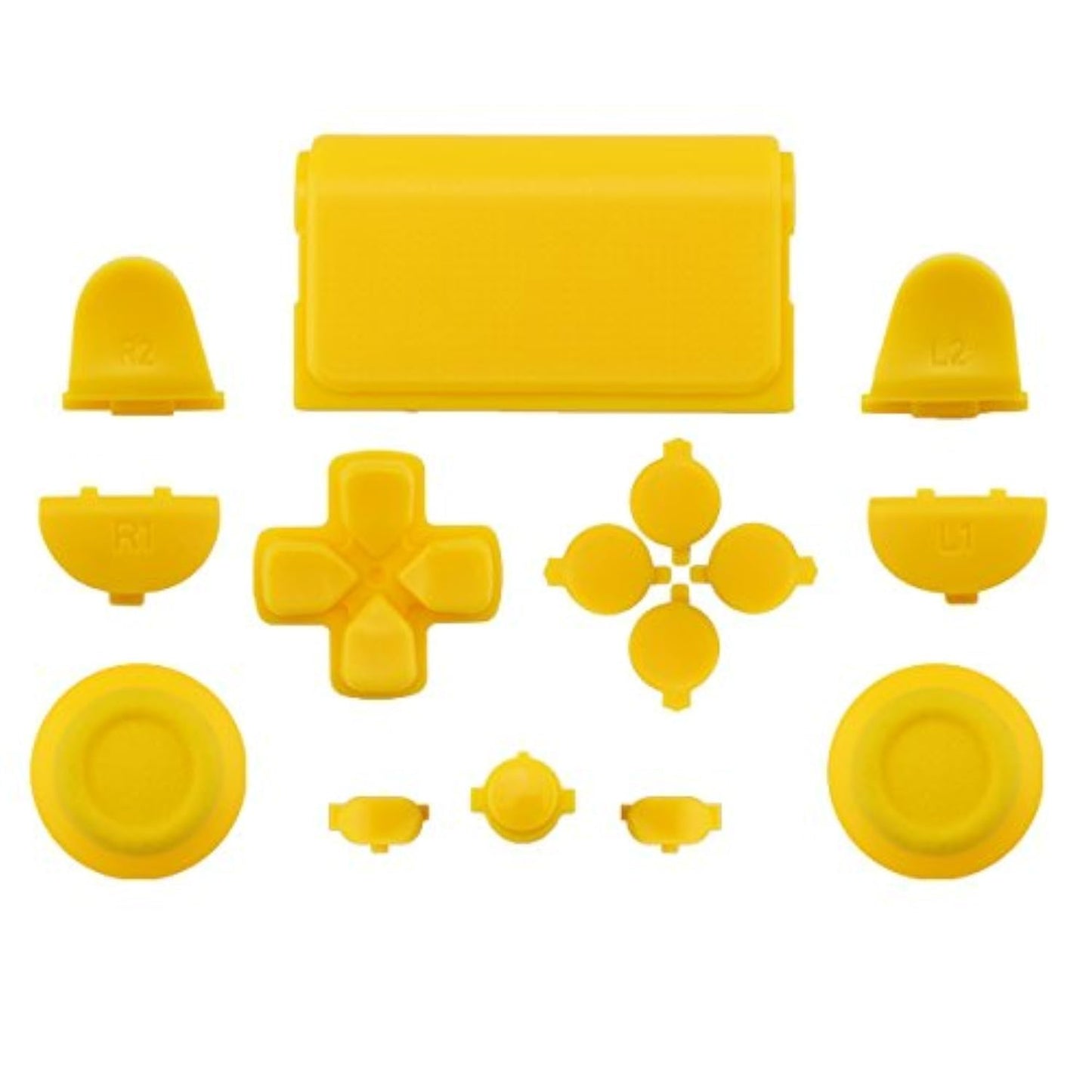 WPS Touch Pad Thumbsticks Dpad Home Full Buttons Set Replacement Parts for PS4 PlayStation 4 Dualshock 4 Controller Shell (for GEN 1 Controllers)