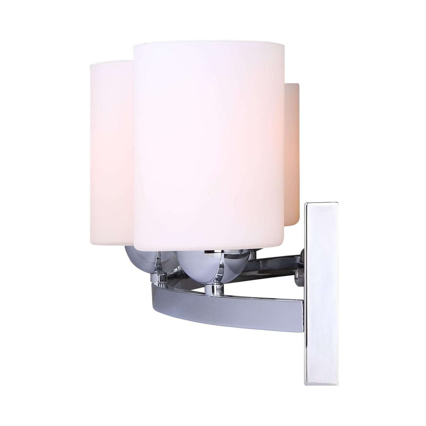 Canarm IVL370A04CH-O Ltd Hampton 4 Light Vanity, Chrome with Flat Opal Glass