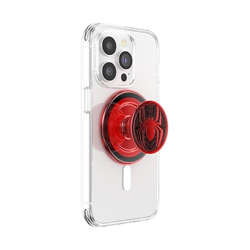 PopSockets Phone Grip for MagSafe, Magnetic Holder, Phone Stand, Spiderman - Sugar Plum