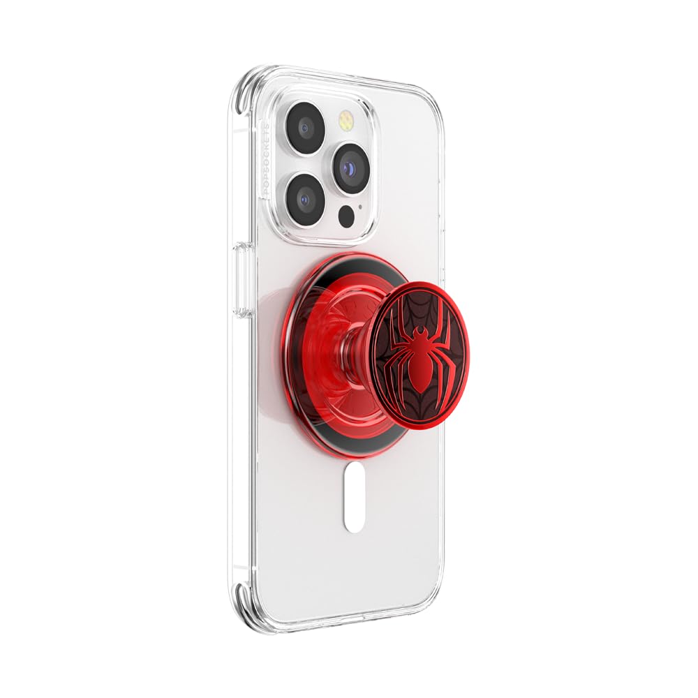 PopSockets Phone Grip for MagSafe, Magnetic Holder, Phone Stand, Spiderman - Sugar Plum