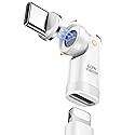 MoKo Lightning to USB C Magnetic Adapter 60W, 9 PIN Magnetic Lightning Adapter with 180° 360° Rotating, Lighting to USB C 90 Degree Adaptor…