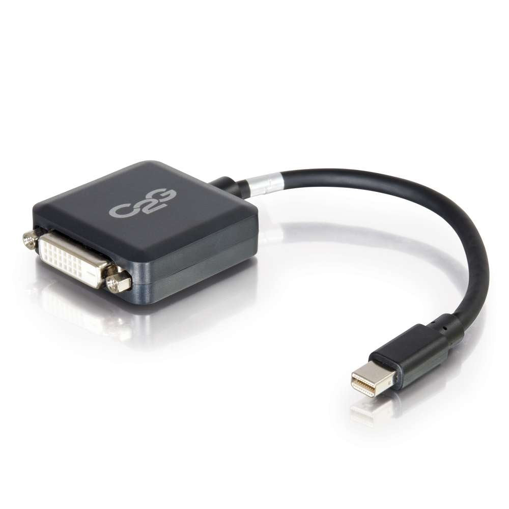C2G/CABLES to Go 54311 8IN Mini Displayport to DVI - Adapter Converter - Male to Female Active Black