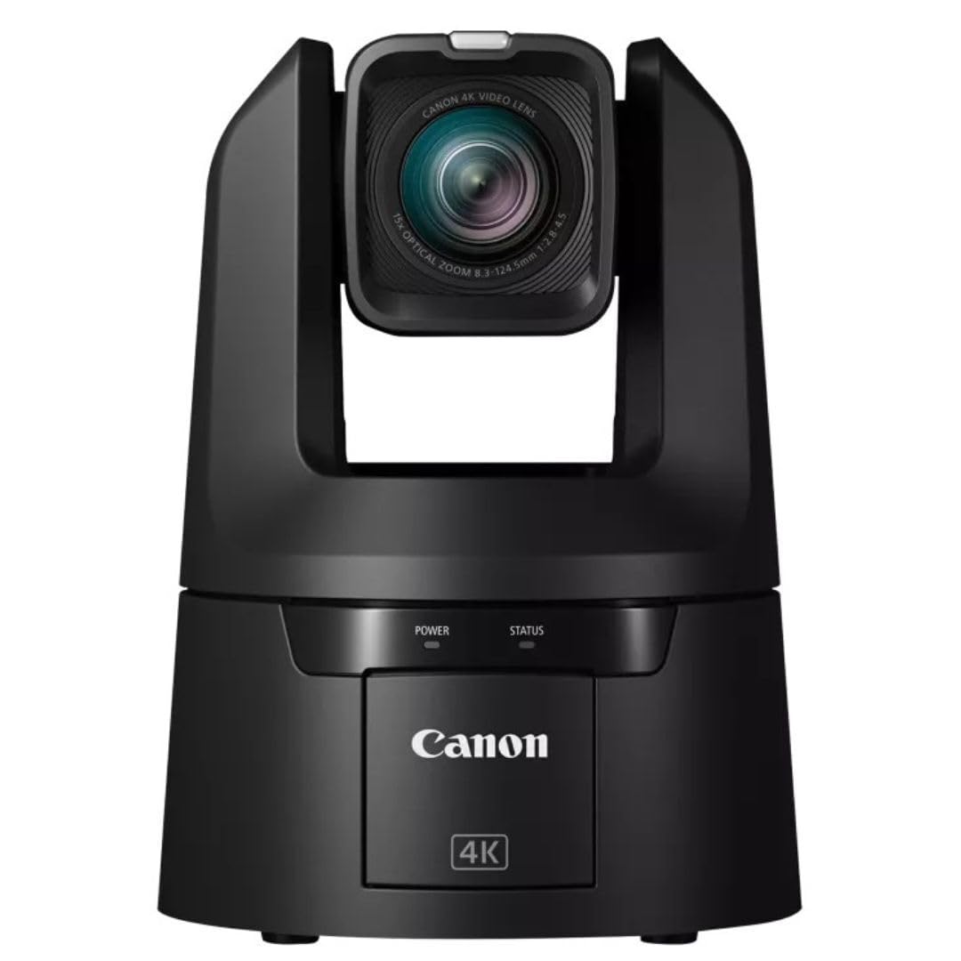 Canon CR-N500 Pro PTZ Camera BK 15x Optical Zoom lens, 1” 4K 30p Dual Pixel AF Sensor, 3G-SDI, HDMI, IP Video Out, NDI|HX2, SRT- Church, Live Events