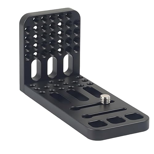 DINESK Camera L Bracket ,Universal Vertical Camera Mount Horizontal Switching Tripod Quick Release Plate Compatible with Canon Nikon Sony 4K Video
