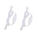BENLUN 2 Pcs AC 110V LED Light Plug only for High Voltage 13mm X 6mm 480LEDs/M 65.6FT COB LED Strip Lights