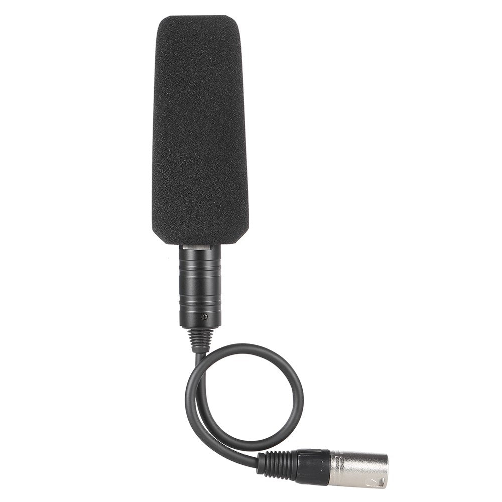 Andoer Video Recording Interview Photography Stereo Condenser Unidirectional Microphone Mic for Sony Panosonic Camcorders-XLR Interface