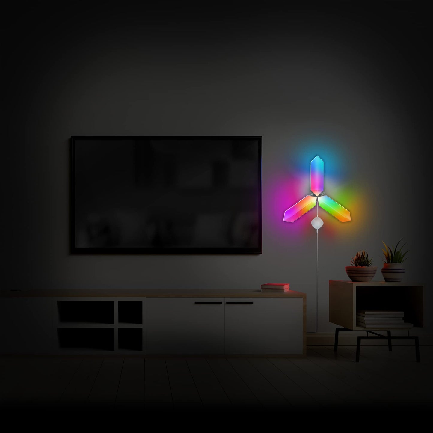 XTREME Monster Digit Smart 3D LED Art Panels, Modular 3 Panel Starter Kit with Controller