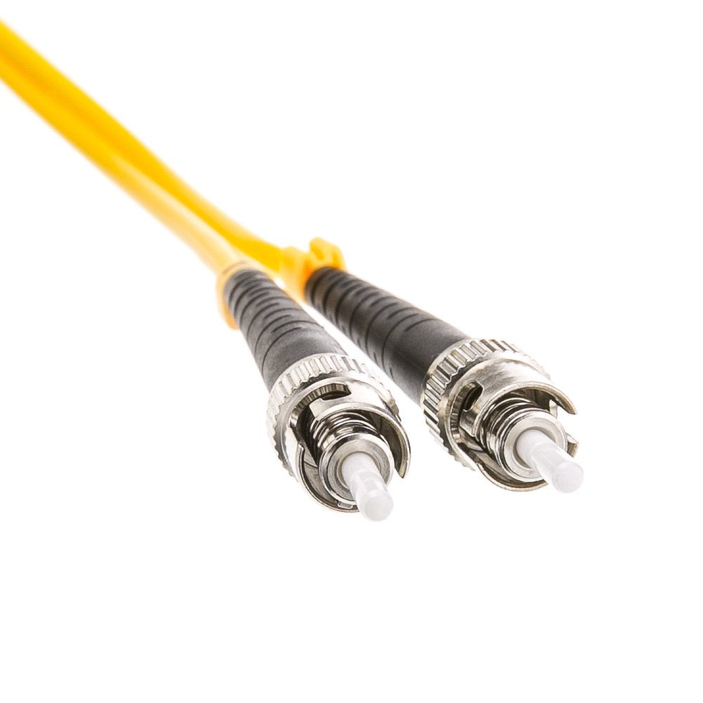CableWholesale ST to ST OS2 Singlemode Duplex Fiber Patch Cord, 5m/16.5ft