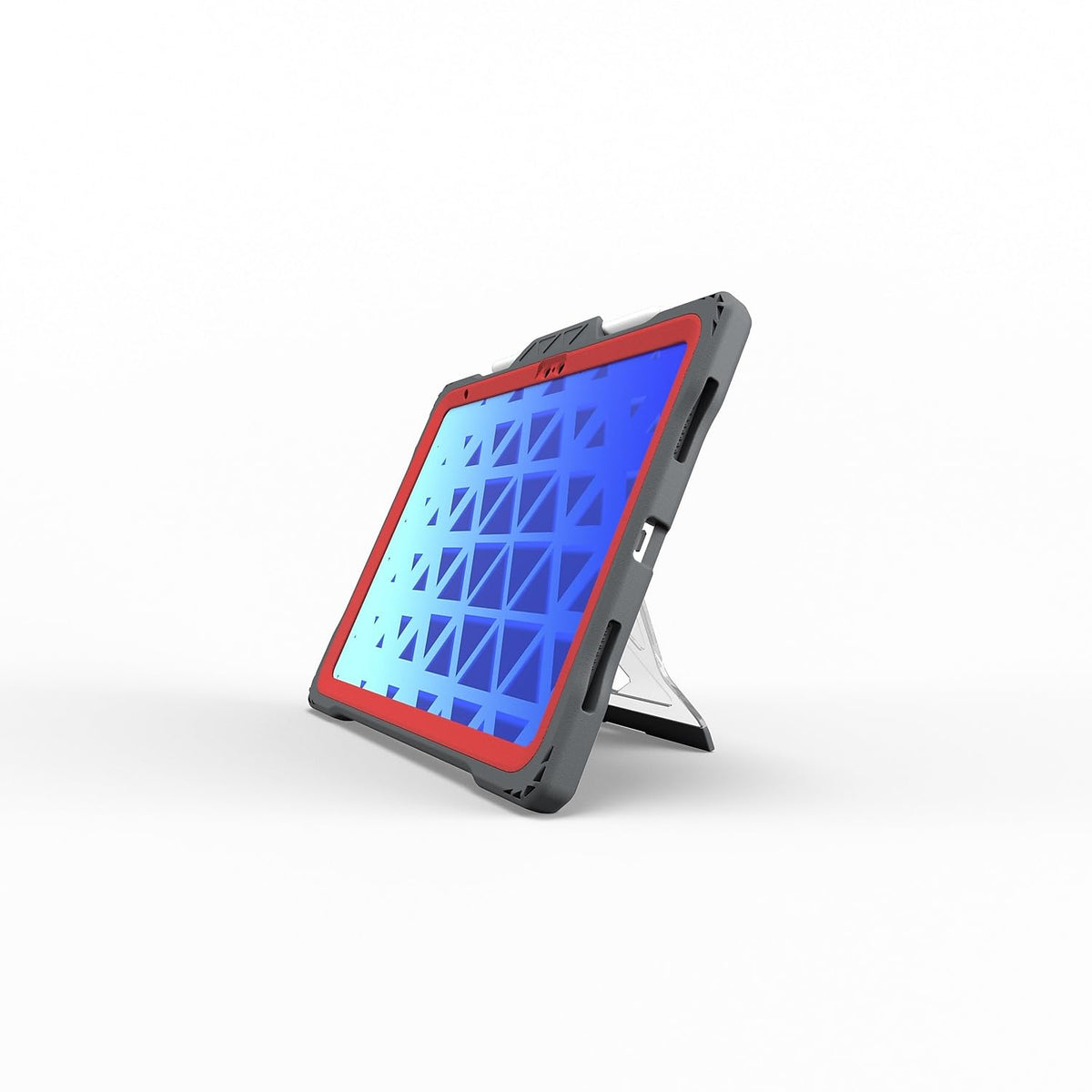MAXCases Shield Extreme-X2 for iPad 10 10.9" (2022) (Red Bezel-Gray Case)
