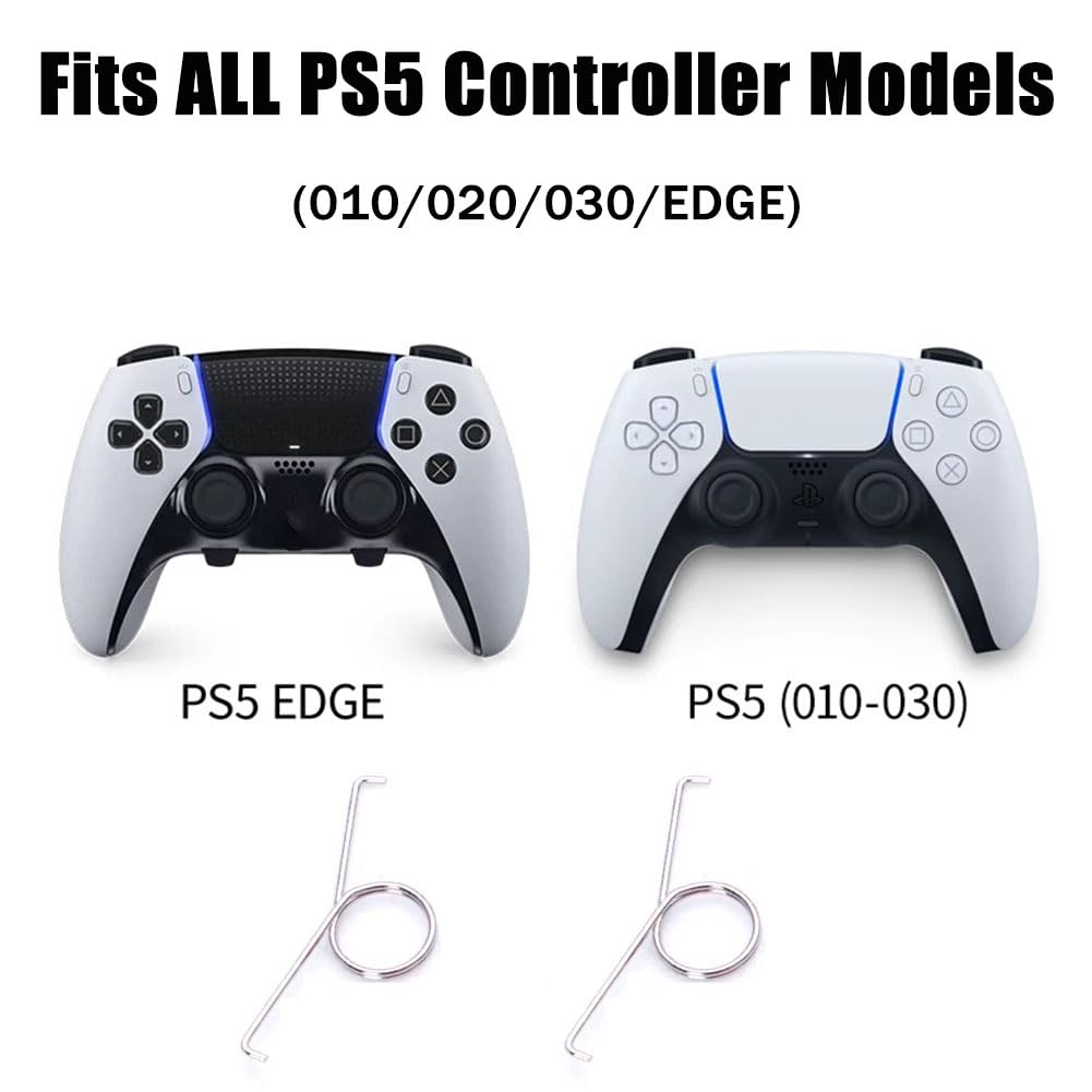 L2 R2 Trigger Button Spring Metal Replacement for PlayStation PS5 Controller Parts Repair Accessories 30pcs