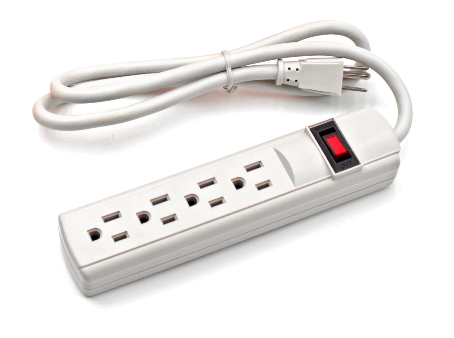 Electriduct Cable Box with Surge Protector Desk Cord Management Floor Wire Organizer Includes 4 Outlet Power Strip - Fuchsia