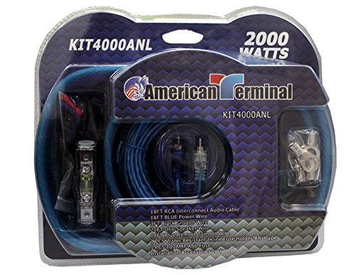 American Terminal KIT4000ANL 2000W P.M.P.O Complete Amplifier Hookup Kit