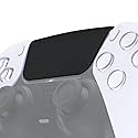 eXtremeRate Replacement Touchpad Cover Compatible with ps5 Controller BDM-010 020 030 040 050 060 Models, Custom Soft Touch Black Touch Pad Repair