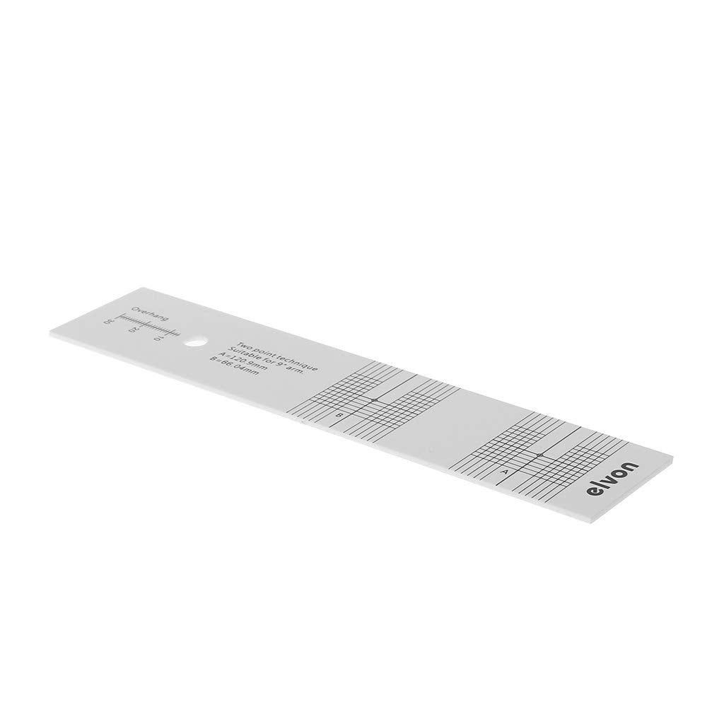 Ningyi683 Pickup Calibration Distance Gauge Protractor Record LP Vinyl Turntable Phonograph Phono Cartridge Stylus Alignment Adjustment Tool Magnifier