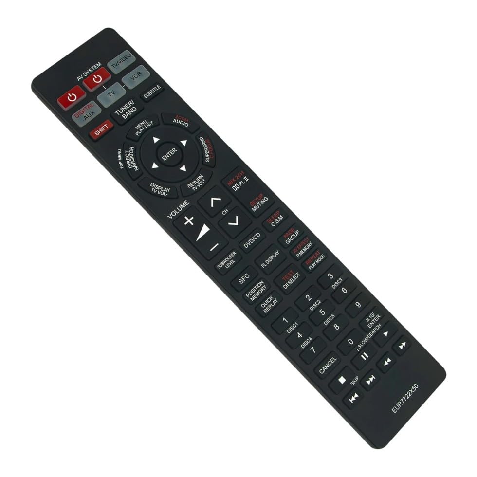 EUR7722X50 Replacement Remote Control for Panasonic DVD Home Theater Sound System in Living Rooms or Rooms, No Programming or Pairing Needed, Replace