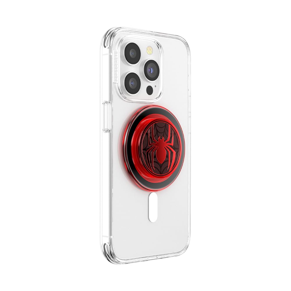 PopSockets Phone Grip for MagSafe, Magnetic Holder, Phone Stand, Spiderman - Sugar Plum