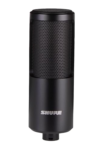 Shure SM4-K Studio Condenser Microphone - XLR Mic for Home Studio Recording, Vocals & Instruments with Mix-Ready Sound & All-Metal Construction, Black