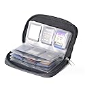 Drhob 1pcs Memory Card Storage Carrying Pouch Case Holder Wallet For CF/SD/SDHC/MS/DS