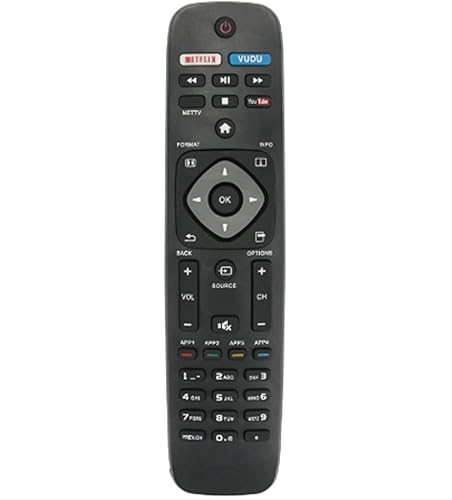 Replace TV Remote Control Philips Compatible with 50PFL6602/F7 55PFL5402/F7 43PFL5602/F7