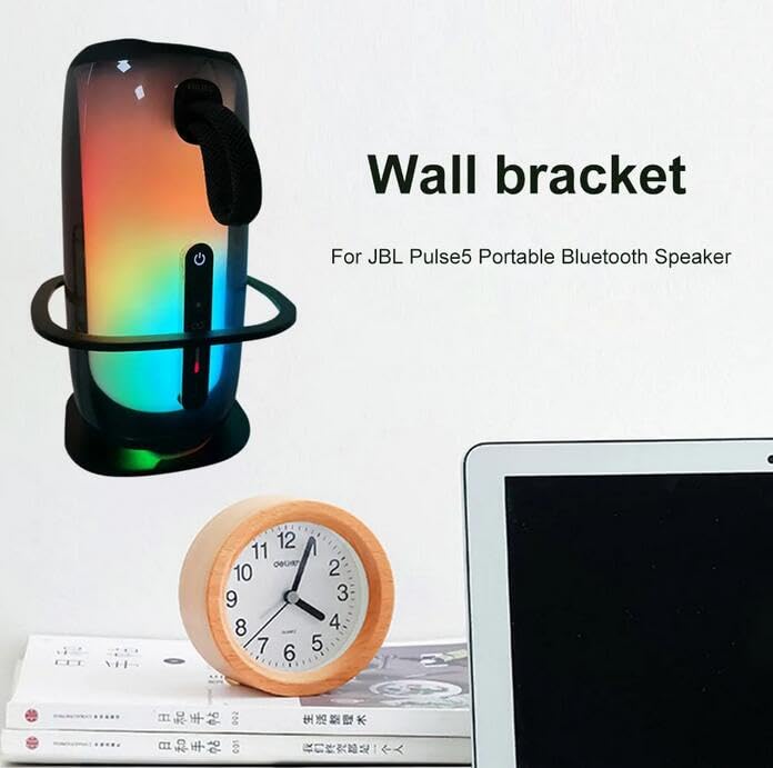 Coyktonty Aluminium Wall Bracket for JBL PULSE5 Speakers, Mounting Brackets (Black.)
