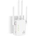WiFi Extender Signal Booster Up to 10000sq.ft and 55 Devices, WiFi Range Extender, Wireless Internet Repeater, Long Range Amplifier with Ethernet