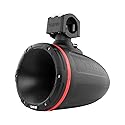 DS18 Hydro NXL-XDT/BK 1.75" Driver Wakeboard Pod Tower Speaker with Integrated RGB LED Lights, Waterproof, UV Stable, 900 Watts, 4 ohm - for All