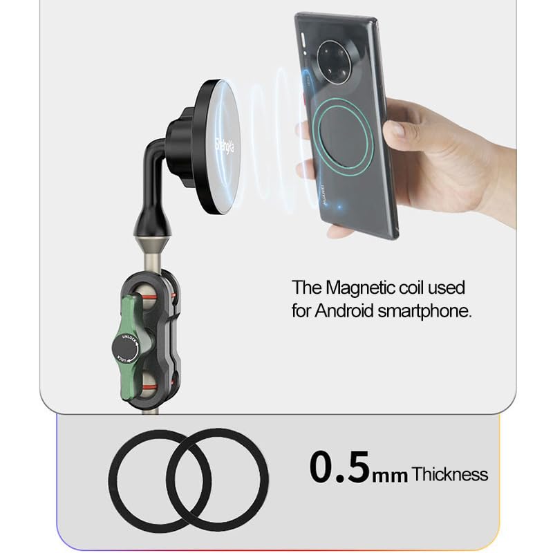 Suction Cup Mount for Go pro Hero Car Windshield Sucker Fitting DJI OSMO Glass Windows Sucking Disc Compatible with Magnetic Cell Mobilephone Holder