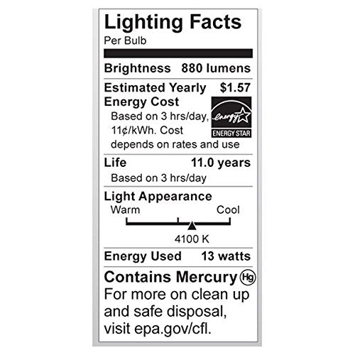 (12 Pack) Satco S7218 T2 Ultra Mini Spiral Bulb, Bright White, 13 Watt