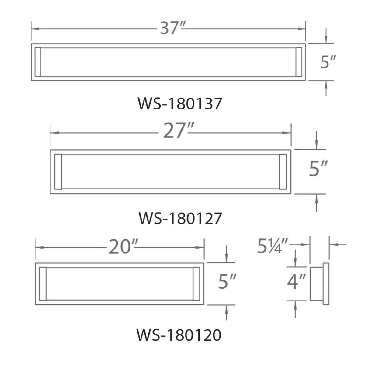 WAC Lighting, Metro 27in LED Energy Star Bathroom Vanity & Wall Light 3000K in Brushed Nickel