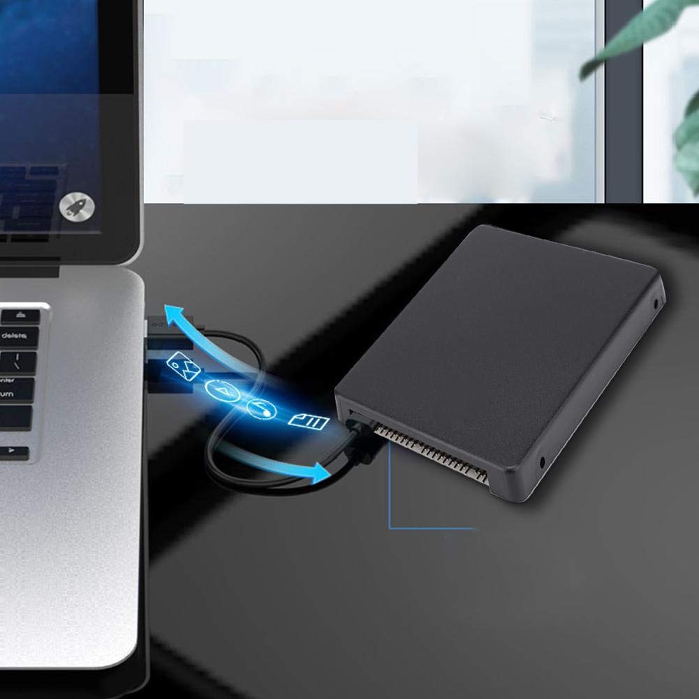 Hard Disk Enclosure,mSATA SSD to 2.5-Inch 44-Pin IDE Adapter with Shell,Stable Performance,Laptop PATA/IDE Hard Drive Shell Adapter (Black)