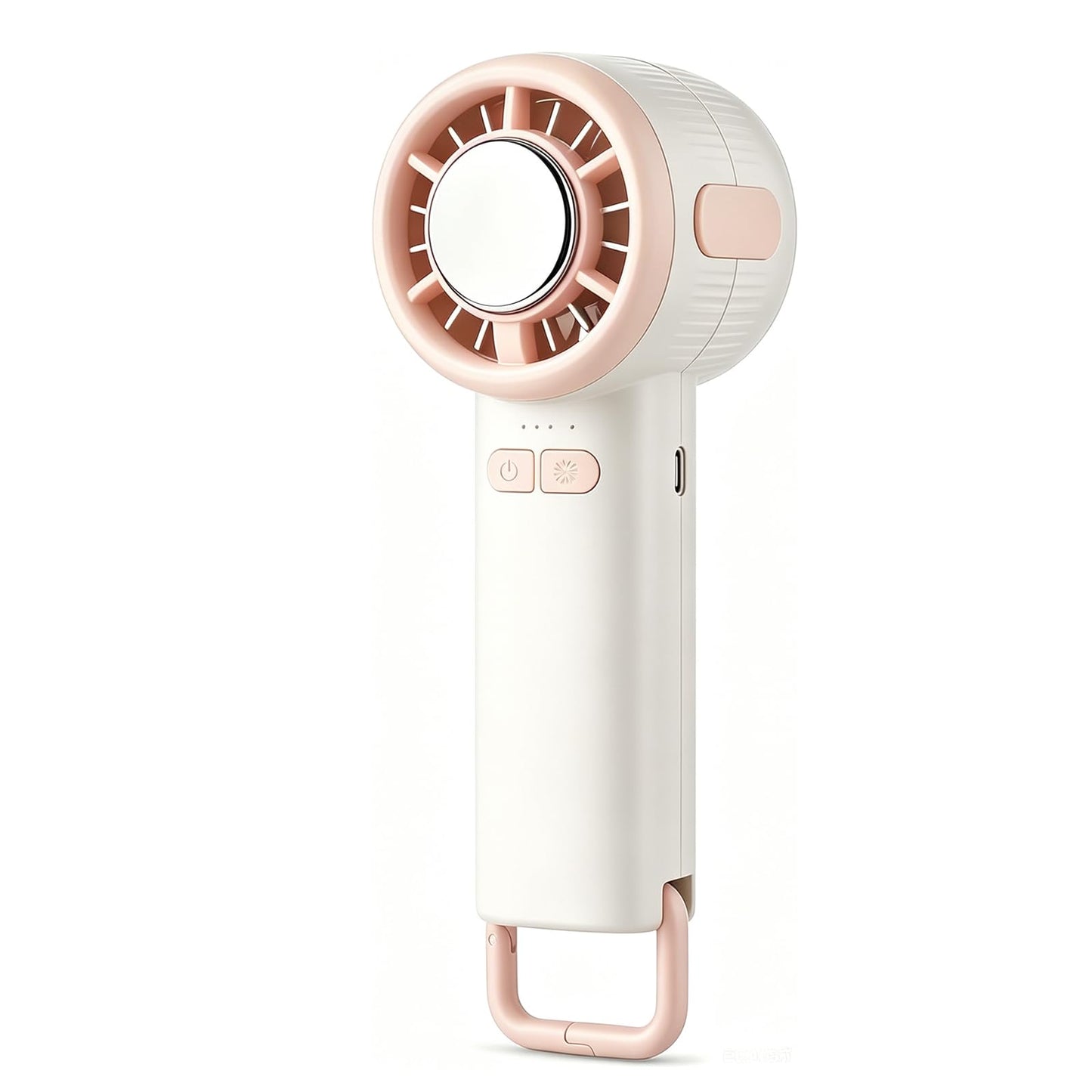 Lpibol Handheld Portable Fan, Stronger and Longer-Lasting: 3 Speed, 2000mAh Battery, Rechargeable Personal Fan with Backpack Hook for Travel Concerts