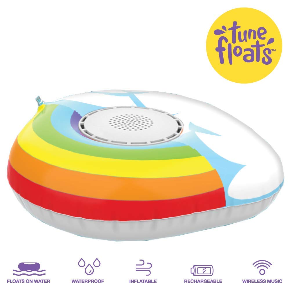 Premier Accessory Group Replay Audio Floating Bluetooth Speaker, Rainbow