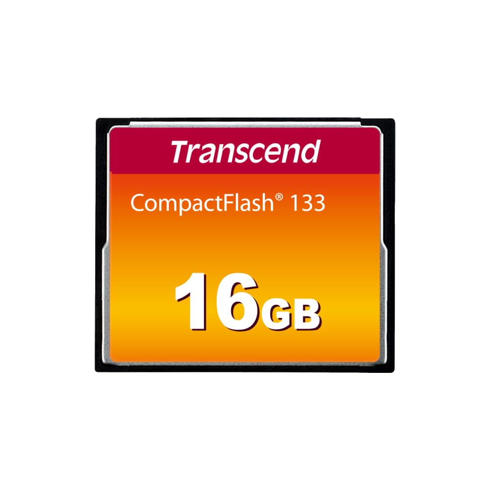 Transcend 16GB CompactFlash CF Memory Card, Up to 50MB/s, MLC, DSLR Camera