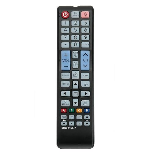 New Replace Remote Compatible with Samsung TV UN28M4500AF UN32M5300AF UN49M5300AF UN49M530DAF