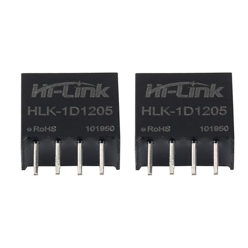 Hi-Link HLK-1D1205 12V to 5V 1W 200mA DC - DC Isolation Switching Power Supply Module Intelligent Household Switch Converter (6 PCS)