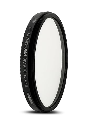 Tiffen 82mm Black Pro-Mist 1/8 Filter|Black Pro-Mist Filter|Ultra Slim|Cinematic Effect Camera for Portrait Photography/Video/Vlog