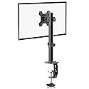 Bracwiser Single Fully Adjustable Monitor Arm Stand Mount Fits One Screen 13-32 inch 22lbs for Monitor Computer Screen 13 15 17 19 20 22 23 24 26 27