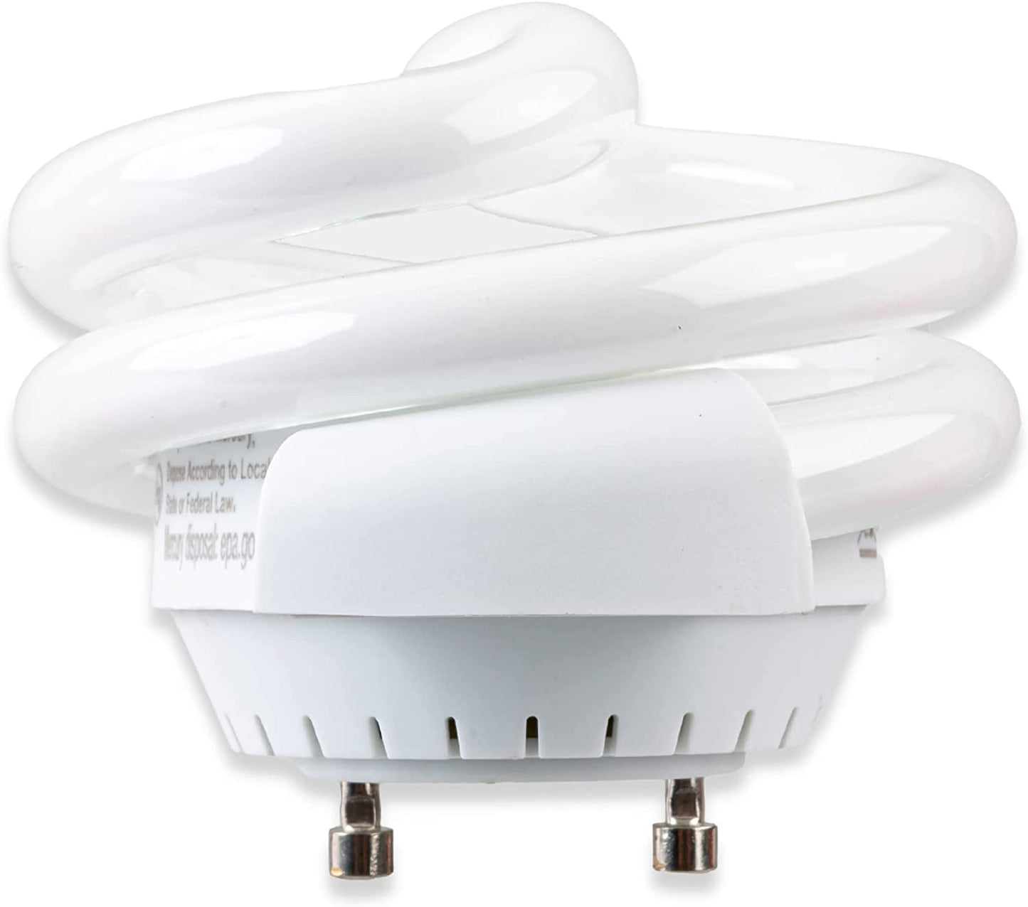 SLEEKLIGHTING GU24 13W T2 Spiral CFL Puck Light Bulb 3500K Neutral White 2-Prong