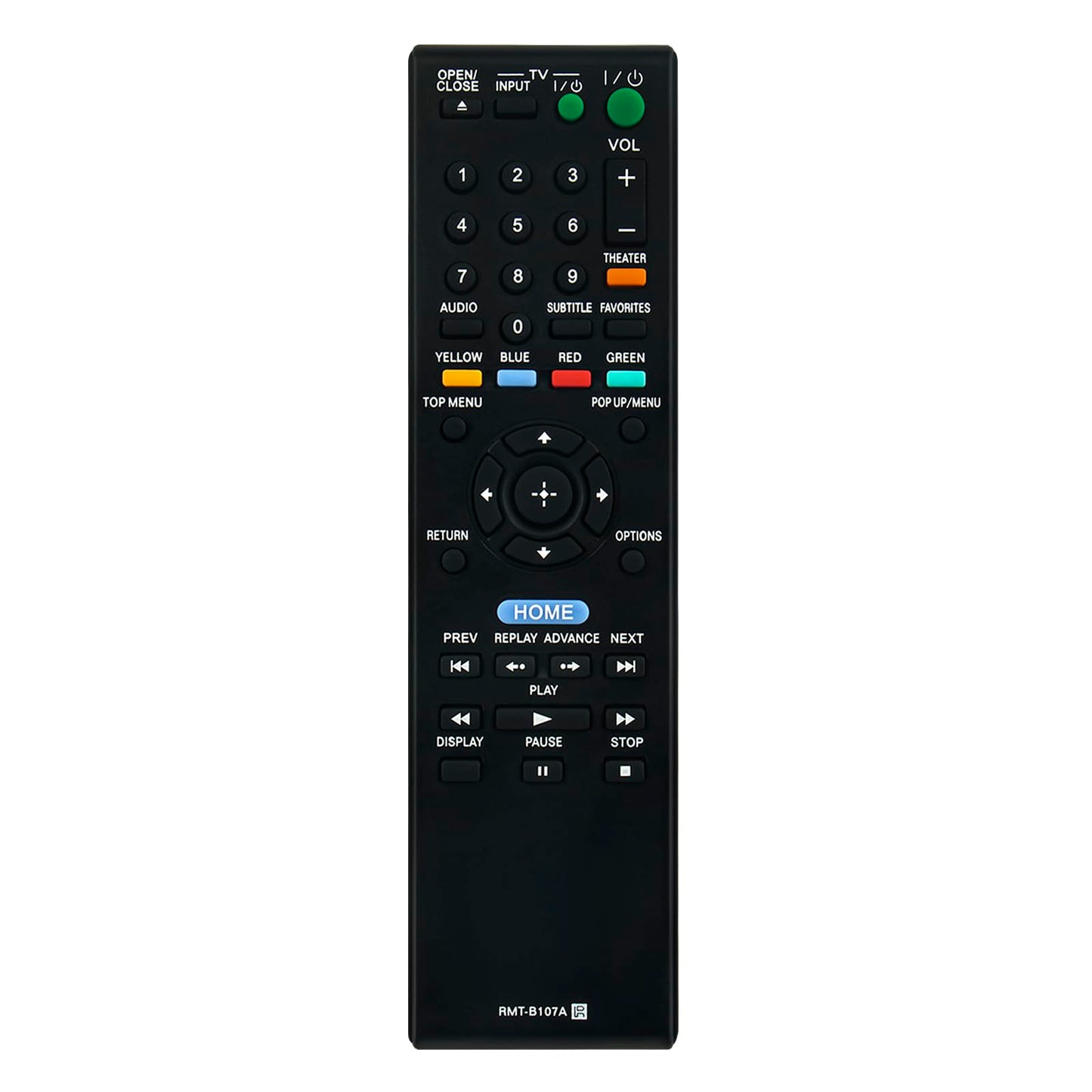 RMT-B107A Replaced Remote fit for Sony Blu-Ray Disc DVD Player BDP-BX37 BX57 BDP-S270 BDP-S370 BDP-S470 BDP-S570 148767311 RMT-B108A