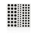 Covered Quick Stickers for Webcam Privacy and LED Light Blockers | 72 Vinyl Stickers | Matte Black | Low Tack and Easy to Remove | 3 Sizes