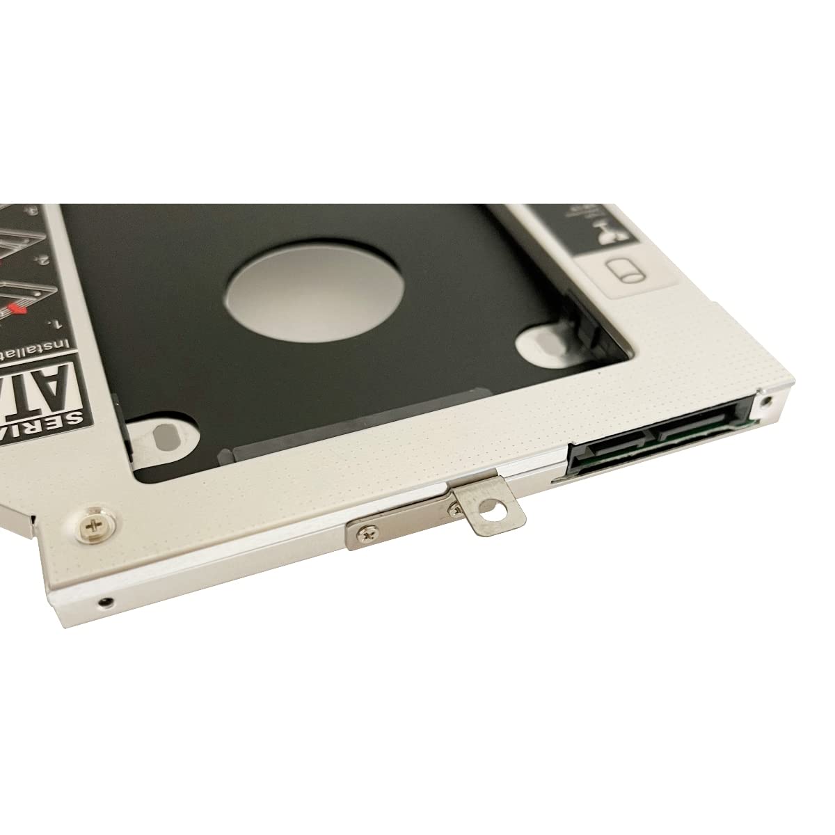 DY-tech 2nd HDD SSD Hard Drive Enclosure Caddy Fit Laptop Models Lenovo ideapad 320 330 520 with Gray Bezel and Mounting Bracket