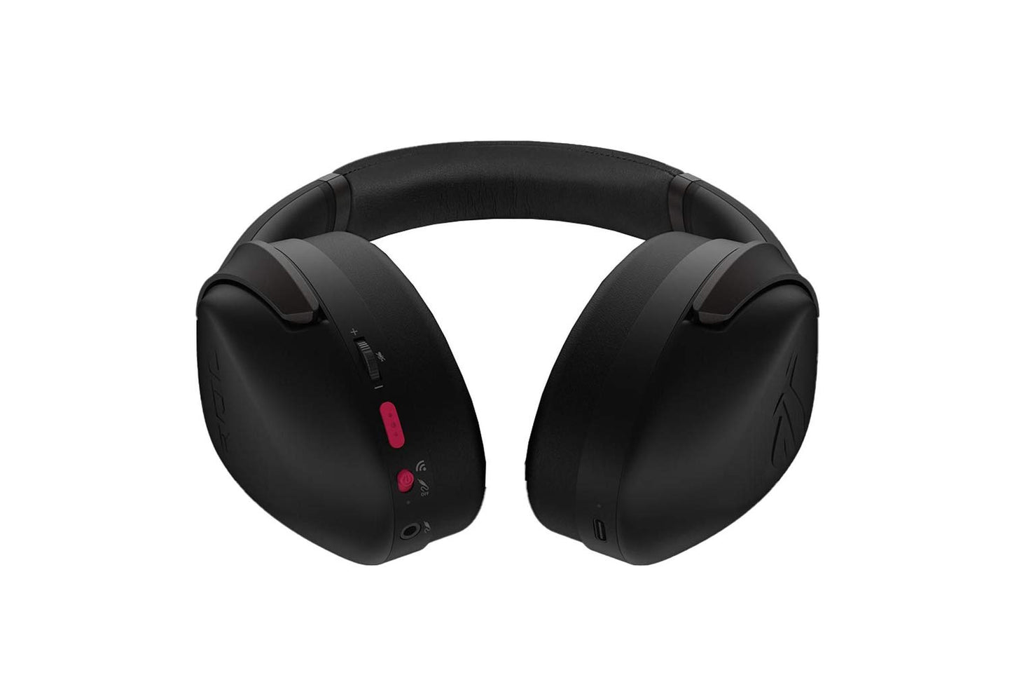 ASUS ROG Strix Go 2.4 Electro Punk Wireless Gaming Headphones with USB-C 2.4 GHz Adapter | Ai Powered Noise-Cancelling Microphone | Over-Ear