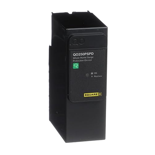 Square D - QO250PSPD QO Whole House Surge Protection Device, 50kA, 120/240V, 1-Phase, No Wiring, Plug-On Neutral