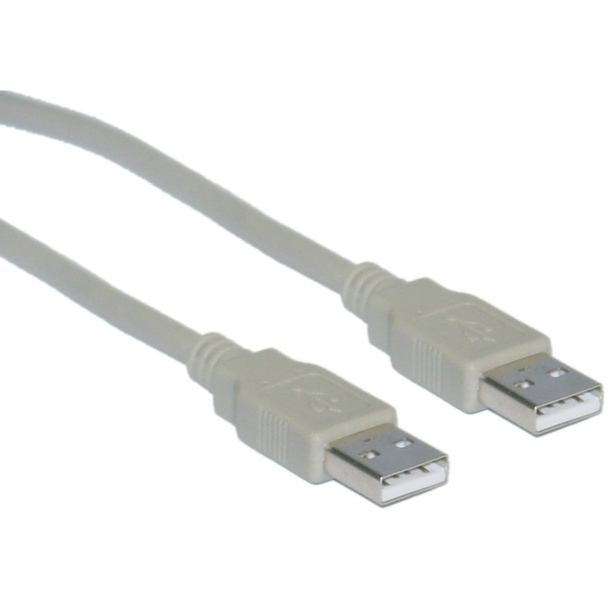 CableWholesale 15 feet USB 2.0 Cable, Beige, Type A Male/Type A Male Plug, A Male/Male High Speed USB Cable, Data Transfer Cable USB 2, Type A Male