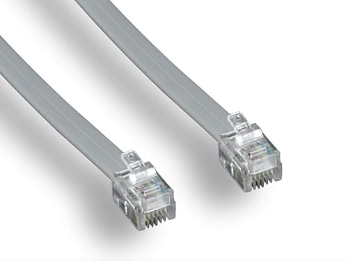 Monoprice 100936RJ11 6P4C Reverse Landline Telephone Cable, 50-Feet for Voice