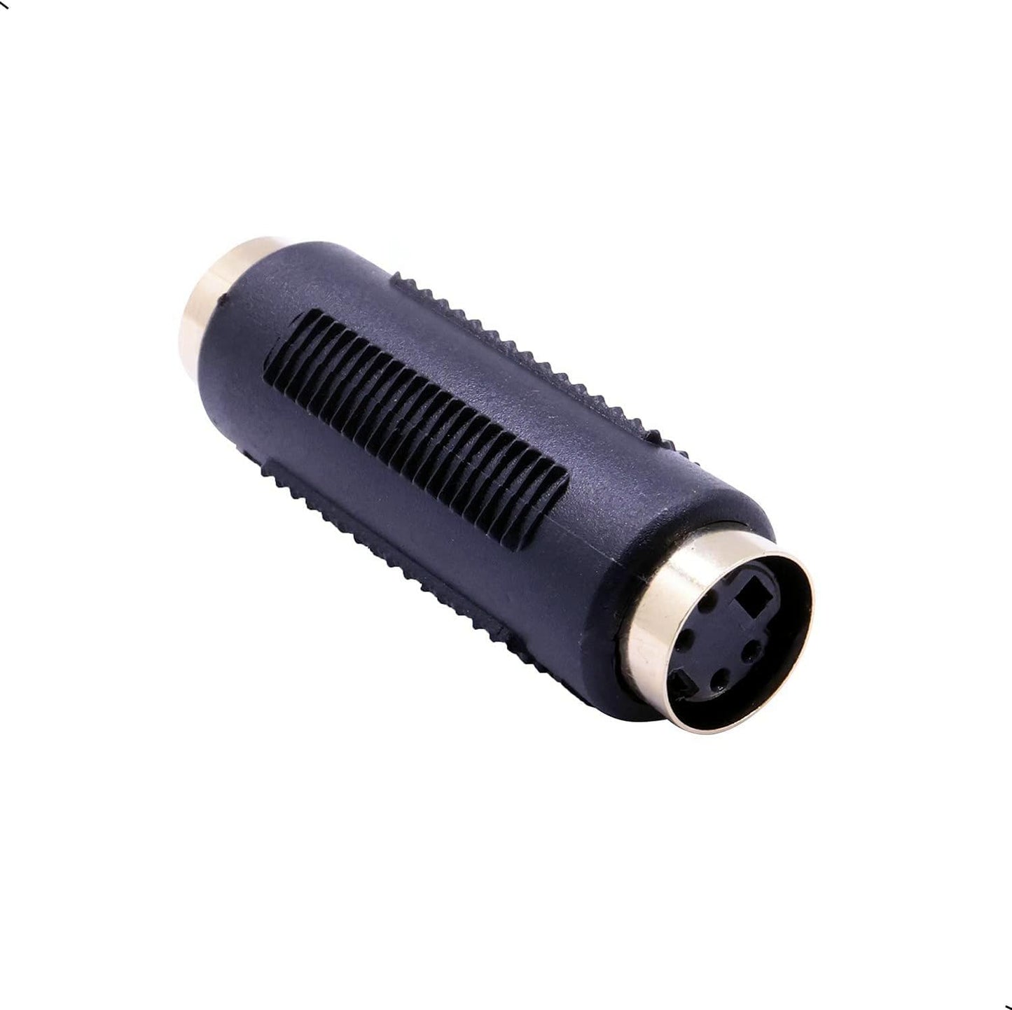 QJZXUEZHEN 2Pcs S-Video 4 Terminal Female to Female Connector Stereo Audio Video Cable Adapter Coupler