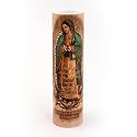 THE SAINTS COLLECTION Our Lady of Guadulpe with Juan Diego, LED Flameless Devotional Prayer Candle