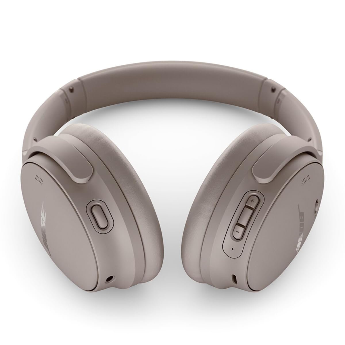 Bose QuietComfort Wireless Noise Cancelling Headphones, Bluetooth Over Ear Headphones Bundle with Green Extreme Wireless Portable Charger, (Sandstone)