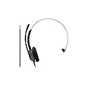 Cisco Headset 321 RJ9, Wired Single On-Ear Headphones, RJ9 Connection IP Phone, Carbon Black, 2-Year Limited Liability Warranty (HS-W-321-C-RJ9)