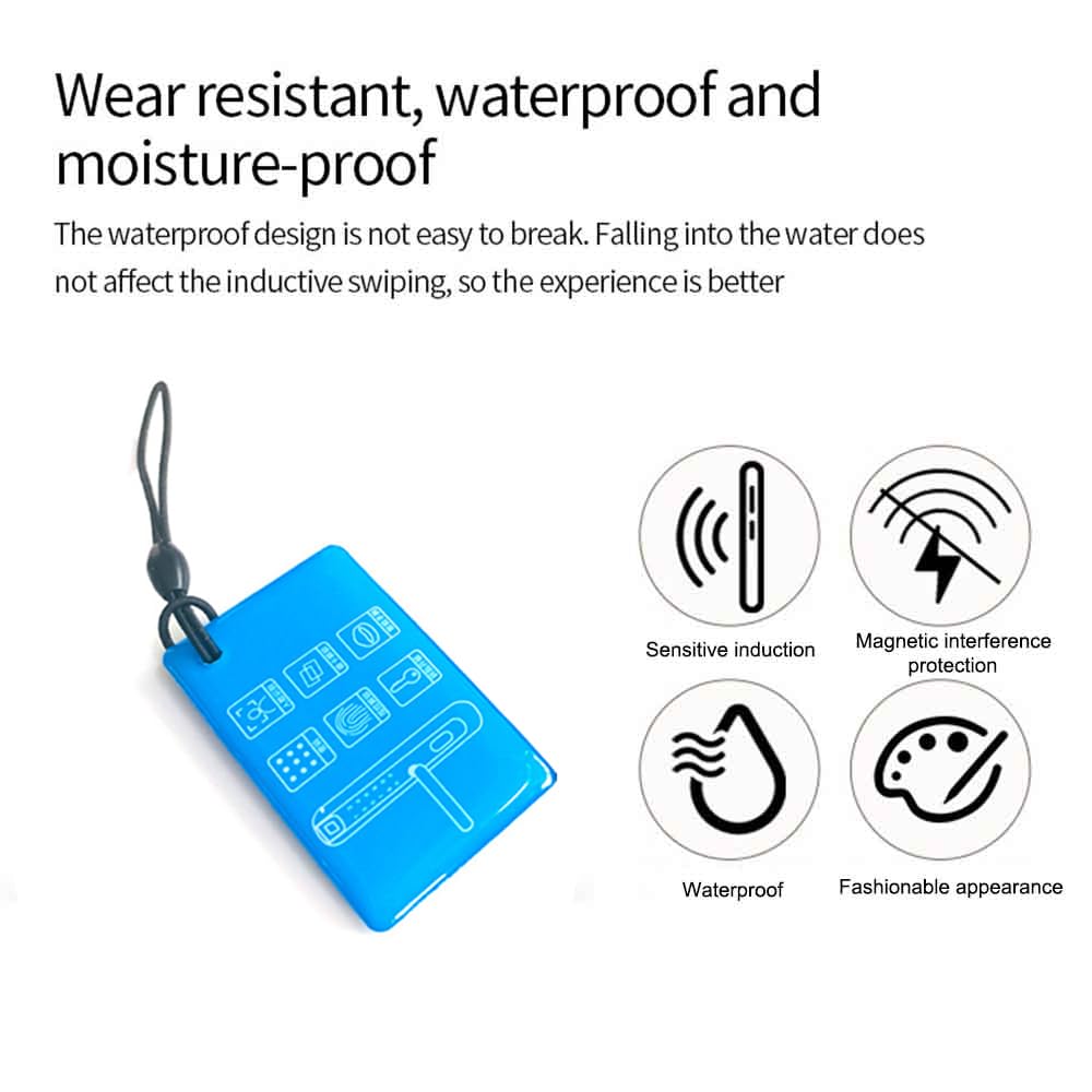 Writable 125kHz RFID Key Fob Proximity T5577 Fob Tag for RFID Writer Rewritable T5577 Universal (5 PCS)